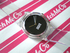 Cheapo Analogue Watch Clear/Black