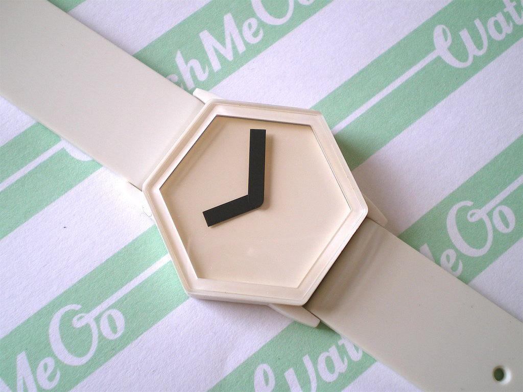 Hexagon Watch White