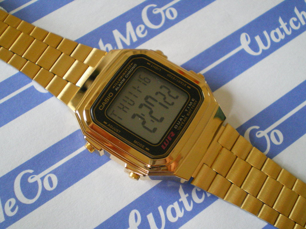 Casio Retro Dualtime gold