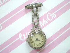 Jewelled Vintage Brooch Watch