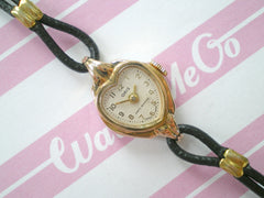 Gold Plated Heart Vintage Watch