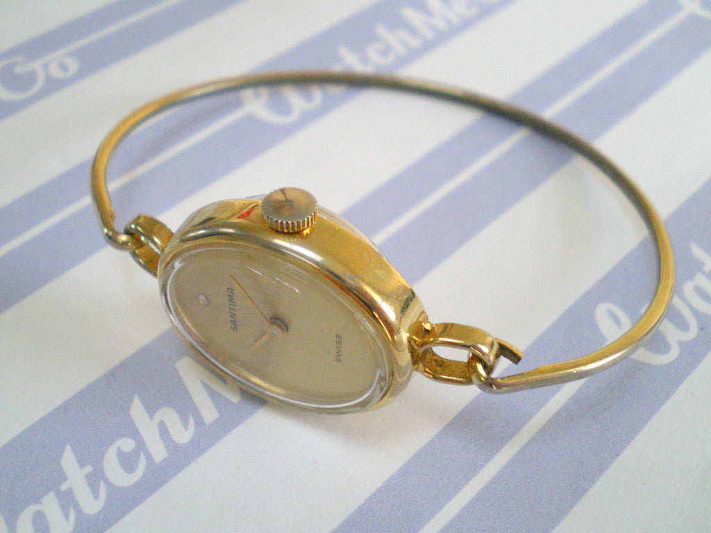 Delicate Seventies Bangle Watch