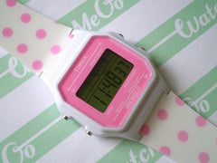 Half Price Timex 80 Pink Dot Watch